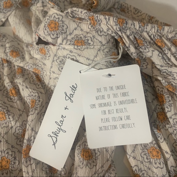 Skylar + Jade Boho Shirt with Crochet Hem NWT - Picture 5 of 6